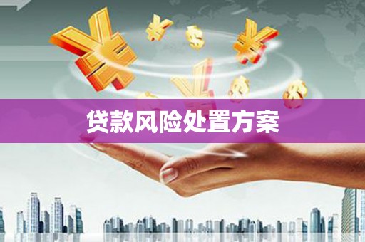 江北贷款风险处置方案