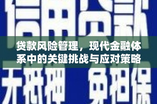 江北贷款风险管理，现代金融体系中的关键挑战与应对策略