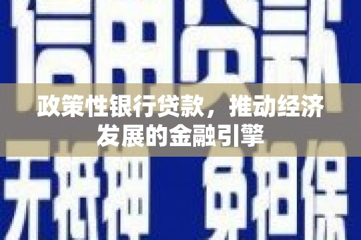 江北政策性银行贷款，推动经济发展的金融引擎
