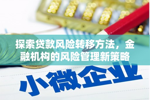江北探索贷款风险转移方法，金融机构的风险管理新策略