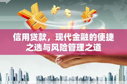 江北信用贷款，现代金融的便捷之选与风险管理之道