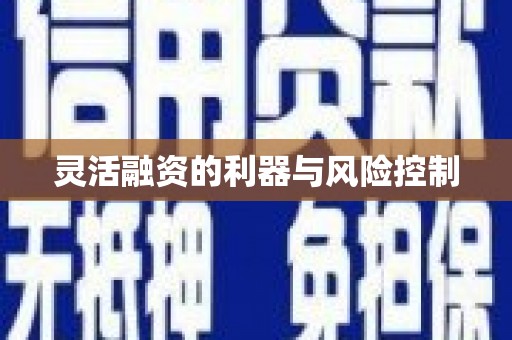 江北灵活融资的利器与风险控制