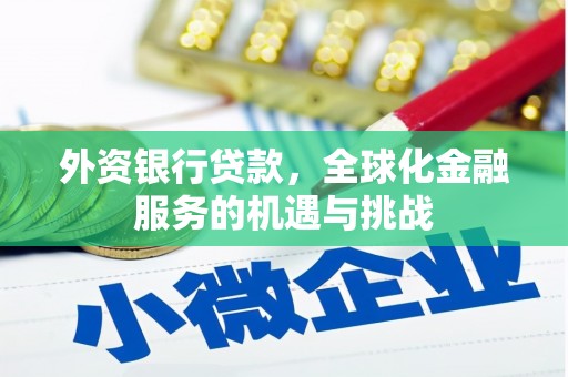 江北外资银行贷款，全球化金融服务的机遇与挑战