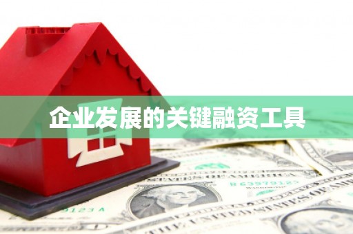 江北企业发展的关键融资工具