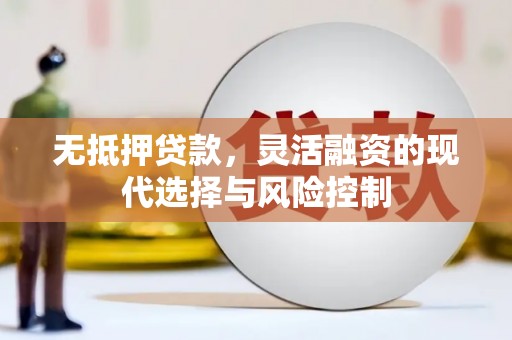 江北无抵押贷款，灵活融资的现代选择与风险控制