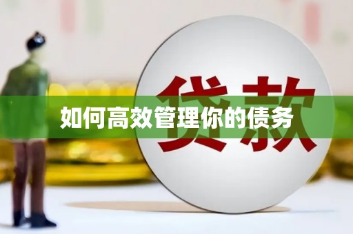 江北如何高效管理你的债务