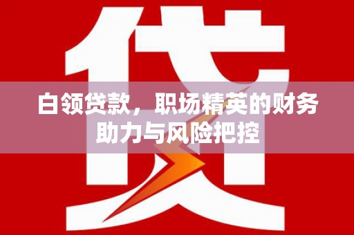 江北白领贷款,职场精英的财务助力与风险把控 江北白领贷款,职场精英的财务助力与风险把控